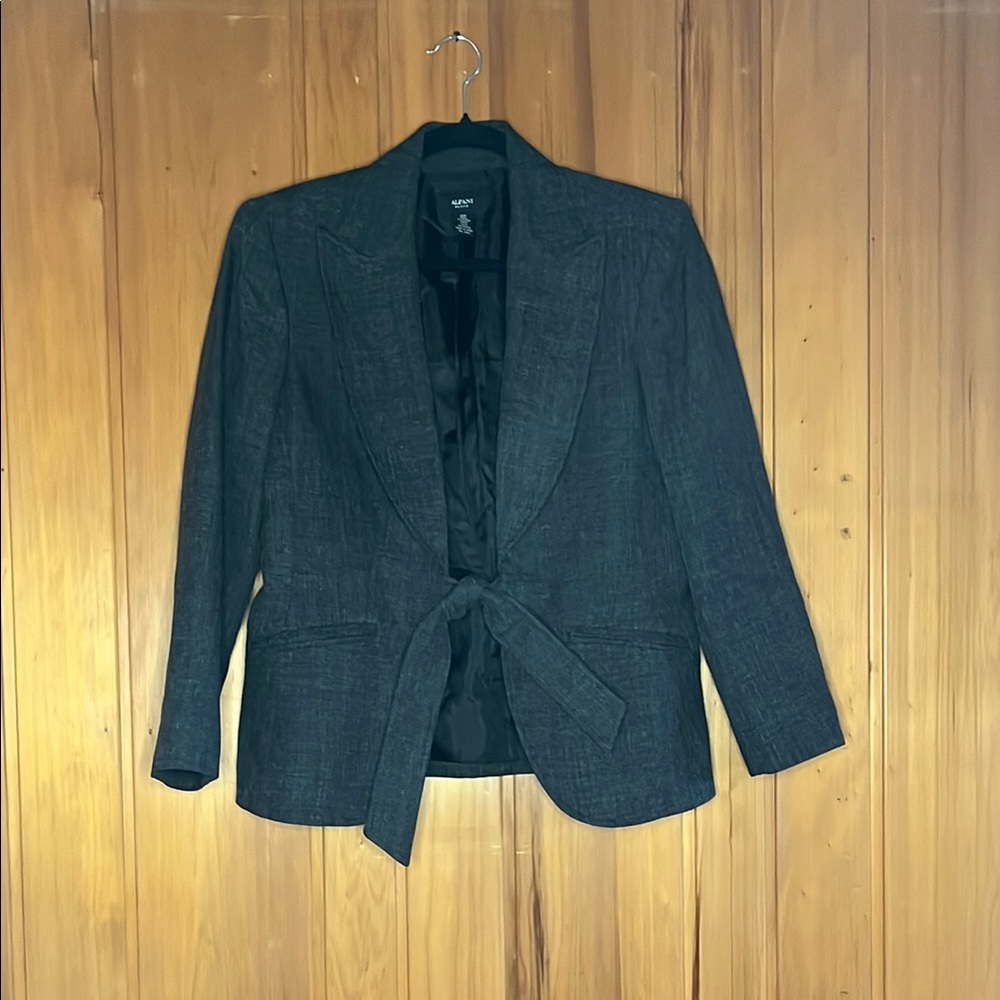 Women's Black Blazer with Tie by Xhilaration